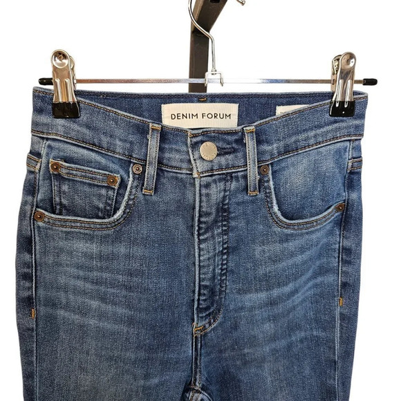Denim Forum Womens The Lola High Rise Skinny  Jeans Size 24 - Picture 6 of 8
